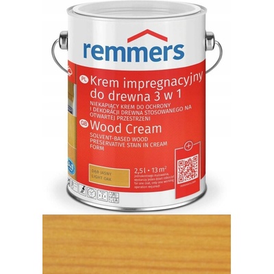 REMMERS HOLZSCHUTZ-CREME NA DŘEVO SVĚTLÝ DUB 0,75L