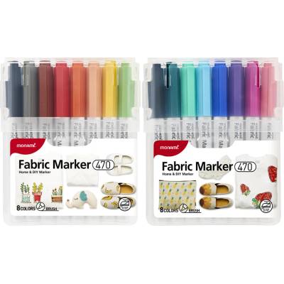 Monami fabric marker brush fix na textil set 16 ks