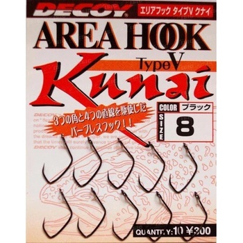 Decoy AH-5 Area Hook V Kunai vel.8 10 ks