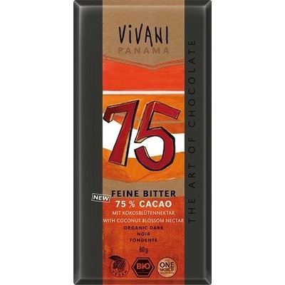 Vivani Bio Horká čokoláda 75% 80 g