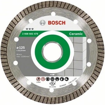 Bosch Diamantový kotúč 125 mm, Best for Ceramic ExtraClean Turbo (2608602479)