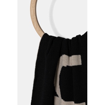 Calvin Klein Вълнен шал Calvin Klein мъжки в черно с десен LV04D8030G (LV04D8030G)