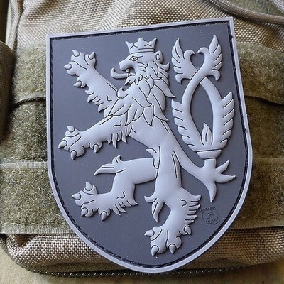 3D Nášivka Český lev - černá, A.C.M. – Zboží Mobilmania