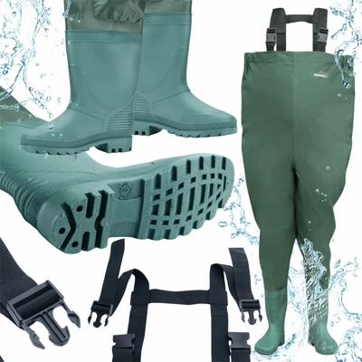 Fox Chest Waders brodící kalhoty s botami