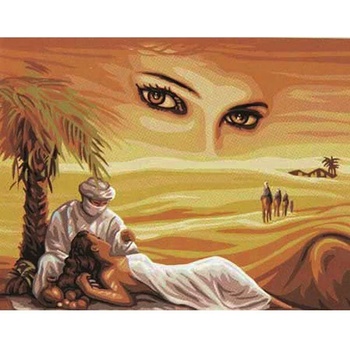 Image 1 of Казанлъшки гоблени Гоблен Принцеса в пустинята Puppets (Унгарски)