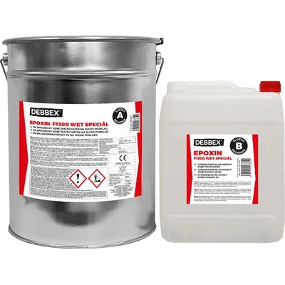 Den Braven EPOXIN F1300 WET SPECIÁL 30 kg soudek a kanystr transparentní