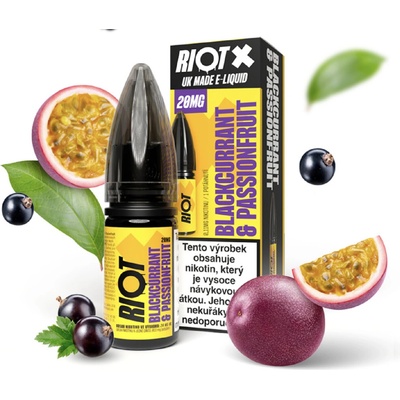 Riot X Salt Blackcurrant & Passionfruit 10 ml 20 mg