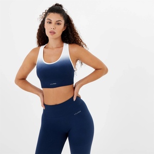 USA Pro Seamless Ombre Sports Bra - Navy/White