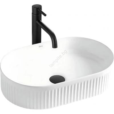 Rea REA-U0603 - Мивка за плот VANDA 31x49 см керамика/бял гланц (RE0294)