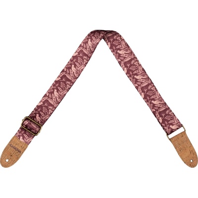 Cascha CGS-VC1 Vegan Cork Mauve Birds Колан за китара (CGS-VC1)