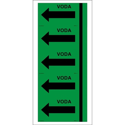 DUKO VODA směr vlevo Formát: arch 5 ks - 48 x 100 mm