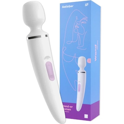 Масажор за вълнуващо отпускане, бял - Wand-er Woman (SATISFY131)