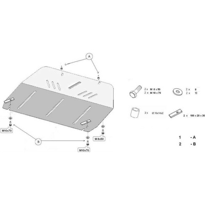 Kryt pod motor KIA SPORTAGE (SL) all - Plech - 8595698040251