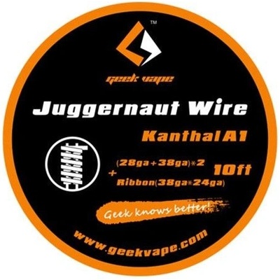 GeekVape Kanthal A1 JUGGERNAUT drát 28GA+38GA x2+Ribbon 38GAx24GA 3m