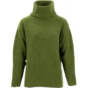 Sätila Дамски вълнен пуловер Sätila Women's Sandby Polo Sweater Wool jumper - Green Melange (105-5747-0213)