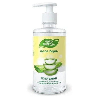 Моята природа Lavena Моята природа Течен крем сапун с алое 400 мл (4и0202)
