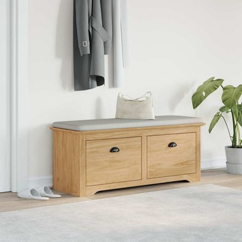 vidaXL Лавица за коридор с чекмедже BODO Меден кафяв 118 x 40 x 50 см (42023475)