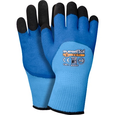 Worklink Зимни работни ръкавици Super Tech Yeti топени в латекс и с топла подплата в www. vvmstore. com (0373)