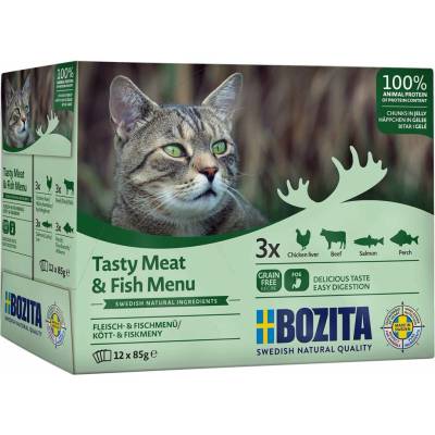 Bozita Pouch HiG Multibox RybyundMaso 12x85 g
