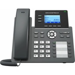 Grandstream ip телефон 3 линии, клас за преносители, hd lcd дисплей, poe, grp2604p (grp 2604p hd)