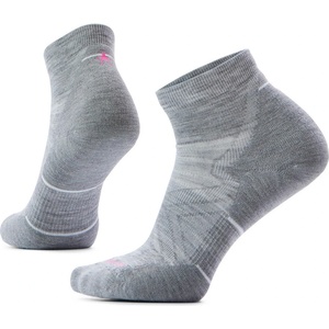 Smartwool Дамски чорапи за бягане Smartwool Women's Run Targeted Cushion Ankle Running socks - Light Grey / White - размер 34-37 (EU) (201-4490-0611)