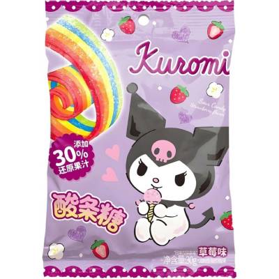 Qi Kuromi Strawberry Sour Belt Candy 30 g