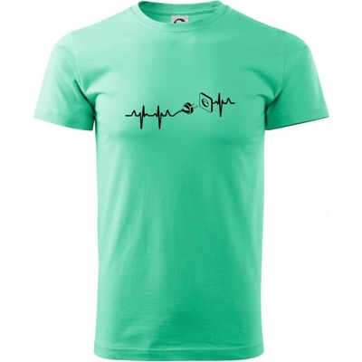 EKG elektrikár tričko mätová