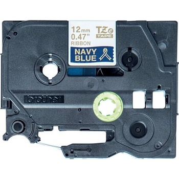 Brother textile tape gold/navy 12mm/4m (TZERN34)