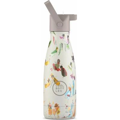 Cool Bottles dětská termolahev Kids Garden Pals třívrstvá 260 ml 3D