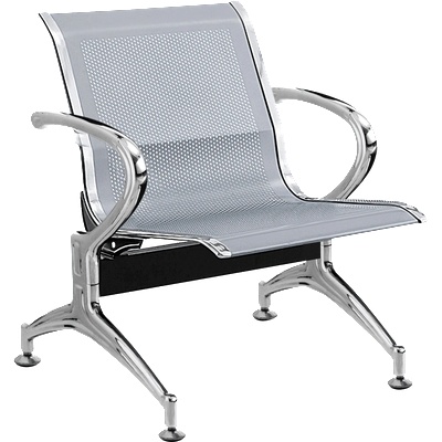 Bittel Посетителска пейка с 1 място Carmen CR-1030-1 - сребърна (3580596)