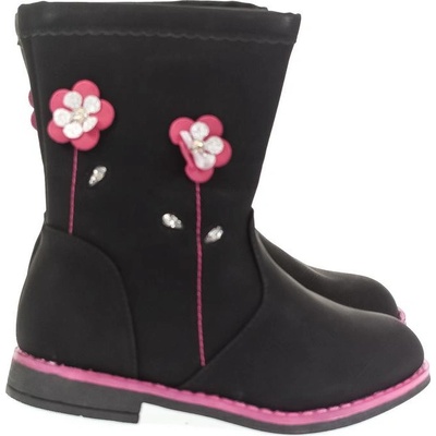 Detské topánky čižmy Ninka čierne