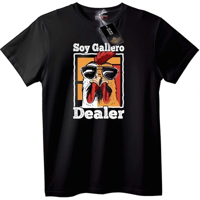 NOONEBRAND Тениска Soy Gallero Търговец - L, Black