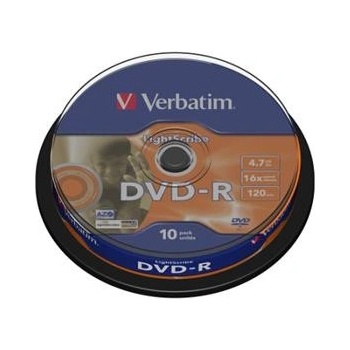 Verbatim DVD-R 4,7GB 16x, cake 10ks (43523)