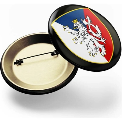 CZECHMANIA Placka erb se lvem černá