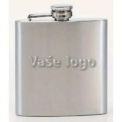 Nerezová placatka s bílým potahem sublimace termotransfer 240 ml