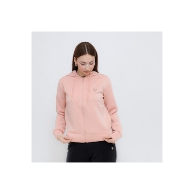 Guess Olympe Full Zip Hoodie V4YQ06KCAY2-G6M1 ružová