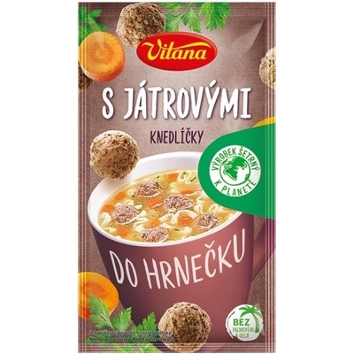 Vitana Do hrnečku Instantní polévka s játrovými knedlíčky 14g
