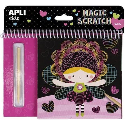 APLI Škrabací obrázky Magic Scratch Fairies pohádky