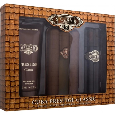 Cuba Prestige EDT 90 ml + sprchový gel 200 ml + voda po holení 100 ml dárková sada