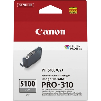 Canon PFI-5100 GY сив принтер патрон 14, 4 мл (6959C001)
