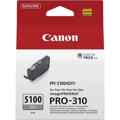 Canon PFI-5100 GY сив принтер патрон 14, 4 мл (6959C001)