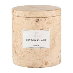 blomus Ароматна свещ FRABLI, размер S - аромат Cotton Island - цвят Travertine (BLOMUS-65449)