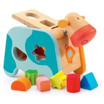 DJECO - Детска кравичка за сортиране на кубчета (DJ06309)