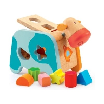 DJECO - Детска кравичка за сортиране на кубчета (DJ06309)