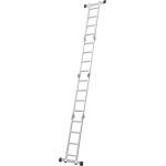  Алуминиева стълба, сгъваема, 4 х 4, 4.6 м, 150 кг, en 131 (step216a)