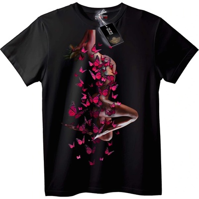 NOONEBRAND Тениска Пеперудено Танц - XS, Black