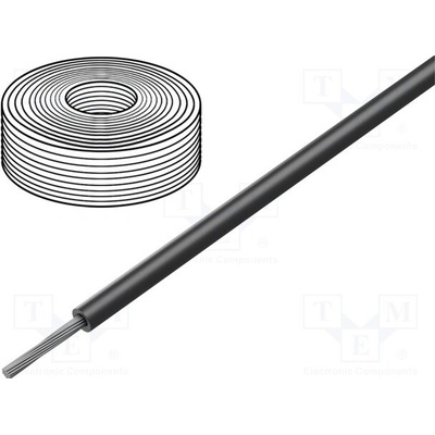 Mueller Electric WI-M-18-25-0 Vodič lanko Cu 1x18AWG silikon černá 3kV 7,5m
