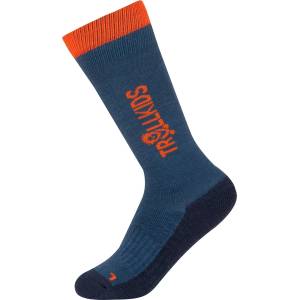 Trollkids Детски ски чорапи Trollkids Kid's Ski Socks - Nordic Blue / Mystic Blue / Flame Orange - размер 23-26 (201-4222-1311)