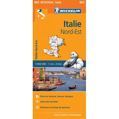 Michelin vydavatelství mapa Italia Nord-Est 1:400 t. (Itálie severovýchod)