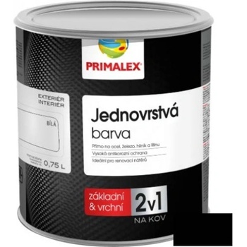 Primalex 2v1 základná a vrchná farba v jednom čierna 2,5L